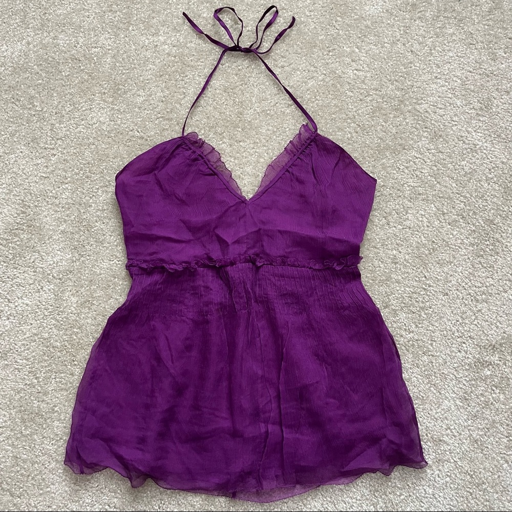 Saja Silk Halter Top